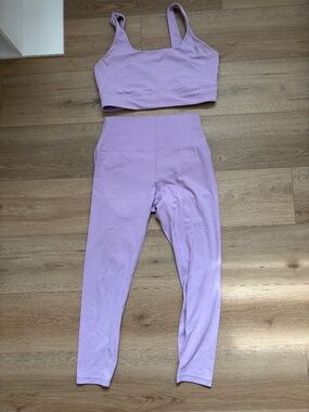 CRZ Yoga matching light purple set